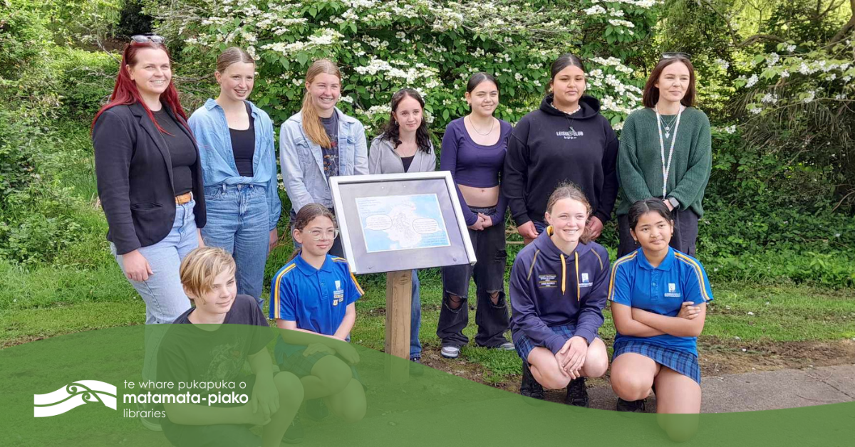 students responsible for storywalk story