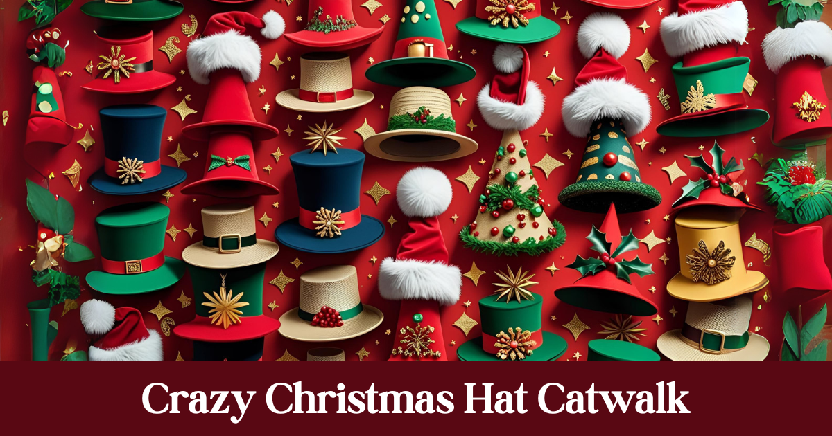 Crazy Christmas Hat Catwalk at Matamata Library