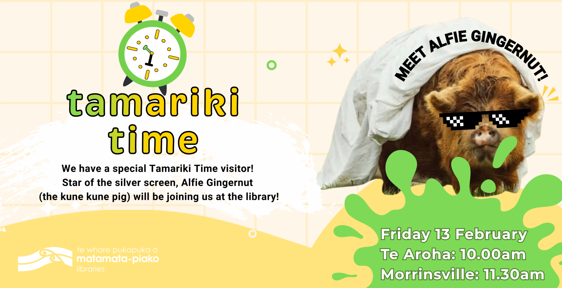 Special Edition Tamariki Time: Alfie Gingernut the Kunekune Pig