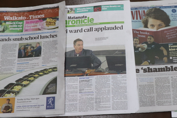 Three newspapers